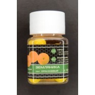 Наживка силіконова, плаваюча, в діпі, EOS, Кулька, 10мм, 25шт/уп, Суниця, помаранчевий